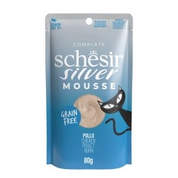 12xSchesirSilverKatMousseKip80gr