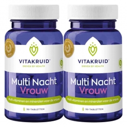 GratisVerzending2xVitakruidMultiNachtVrouw30tabletten