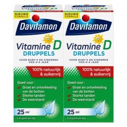 GratisVerzending2xDavitamonVitamineDDruppels100Natuurlijk25ml