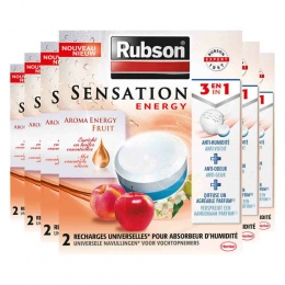 6xRubsonVochtopnemerNavullingenSensationFruit2x300gr