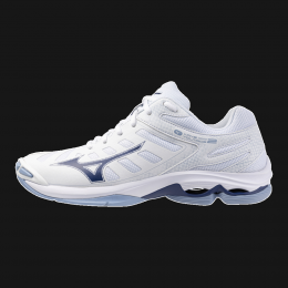 MizunoWAVEVOLTAGE2VolleybalschoenenWitBellwetherBlauwBelAirBluDamesHerenMaat465