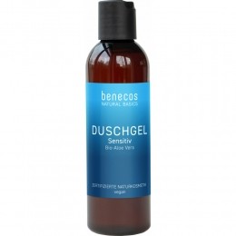 BenecosNaturalBasicsDouchegelSensitiveOrganicAloeVeraJuice200ml