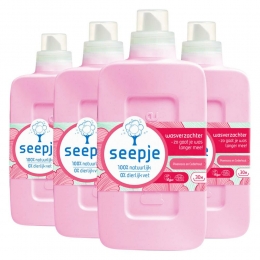 4xSeepjeWasverzachterPioenroosenCederhout30Wasbeurten750ml