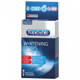 2xRapidWhiteOplossendeBleachingStrips16stuks