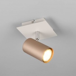 TrioLightingMarleywandspotbruinlichtgrijs12x12cmmetaal