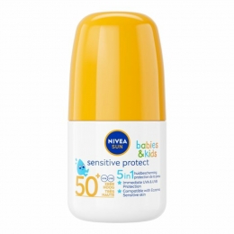 3xNIVEASunBabiesKidsSensitiveProtectZonnemelkRollOnSPF5050ml