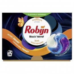 RobijnWascapsules3-in1BlackVelvet26stuks