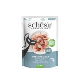 12xSchesirComplementaryKattenvoerTonijnHeekinGelei70gr
