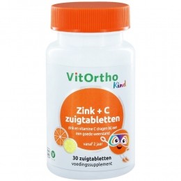 GratisVerzending2xVitorthoZinkCKind30zuigtabletten