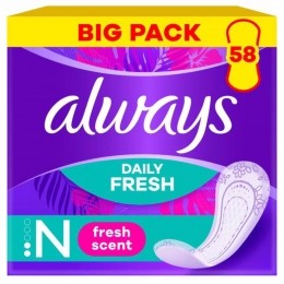 AlwaysInlegkruisjesFreshProtectNormalFreshBigPack58Stuks
