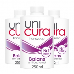 3xUnicuraVloeibareHandzeepNavullingBalans250ml