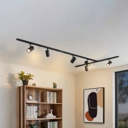 RailsysteemLindbyLinaroGU106-lampszwartT-vorm