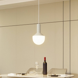 LucandehanglampFlorinegrijsopaalkeramiekglas