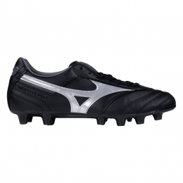 MizunoMoreliaIIProGrasVoetbalschoenenFGZwartZilver