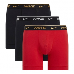 NikeEverydayCottonBoxershortBrief3-PackZwartRoodZwartGoud