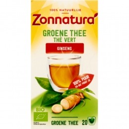 3xZonnaturaGroeneTheeBioGingseng20stuks