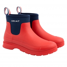AriatDamesLaarsjesKelmarshShortieRubberBootteamrednavyMaat385