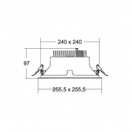 BRUMBERGApolloMegafacetgeslepenhoekig3000Kzilver