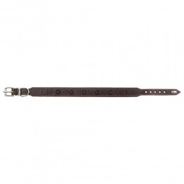 HUNTERHondenhalsbandVirginiaRosebruinMaat65