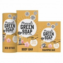 MarcelsGreenSoapPlasticVrijeVerzorgingVanillaCherryBlossomPakket