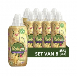 8xRobijnWasverzachterBohemianBlossom33Wasbeurten825ml