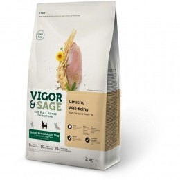 4xVigorSageHondenvoerSmallWell-BeingGinseng2kg