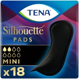 3xTENASilhouettePadsBlackMini18stuks
