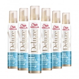 6xWellaDeluxeVolumeProtectionMousse200ml