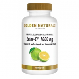 GratisVerzending2xGoldenNaturalsEster-C1000mgVegan90tabletten