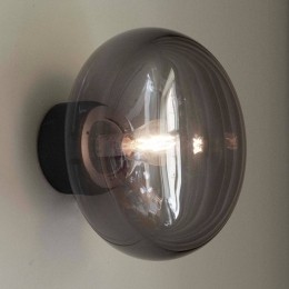 NewWorksKarl-Johanwandlampgrijshoutglas23cm