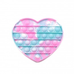POPITFidgetTieDyeHartjeRozeTurquoiseWit