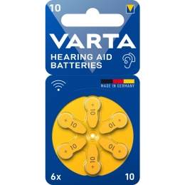 50xVartaHearingAidBatteries10Blister6stuks