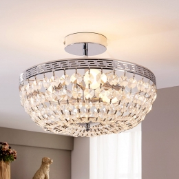 LindbyplafondlampMondriaan35cmchroomkristal