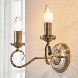LindbywandlampMarniabronsantiek2-lamps27cmE14