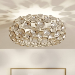 LindbyplafondlampReza48cmchroomkleurigE14