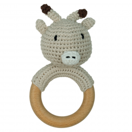 Dutsi-HoutenBijtringRammelaar-MetGebreidDierenfiguurtje-7cm-Rendier