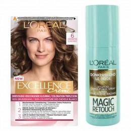 LOralExcellenceCreme6DonkerBlondMagicRetouchUitgroeisprayDonkerblond75mlPakket
