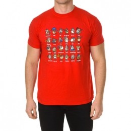 T-shirtKorteMouwKukuxumusuMUSIC-RED