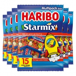 6xHariboStarmixUitdeelzakjes375gr