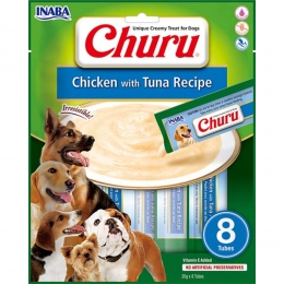 8xInabaChuruHondensnackChickenTuna8x20gr