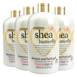 4xTreaclemoonCreamySheaButterflyBadenDouchegel500ml