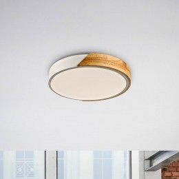 JUSTLIGHTGmbHJUSTLIGHTBilaplafondlampwit32cmhout