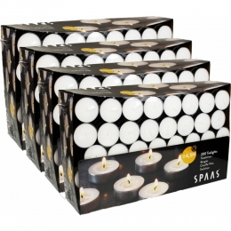 4xSPAASTheelichtenWit45Branduren200stuks