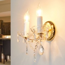 ORIONWandlampMarieClairekristal2-lamps