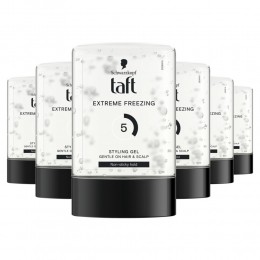 6xTaftMenPowerGelExtremeFreezingHold5300ml