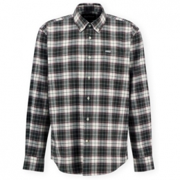 OverhemdLangeMouwBarbourTelfieldShirt-Olive