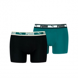 PumaBoxershortsDualLogo2-packSeaGreen-S