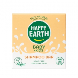 6xHappyEarthBabyKids100NatuurlijkShampooBar50gr