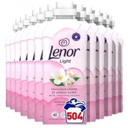 12xLenorWasverzachterJasmijnbloem42Wasbeurten882ml