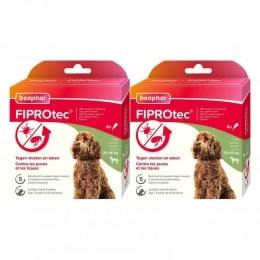 2xBeapharFiprotecAntiTeken-enVlooiendruppelsHond20-40kg4stuks